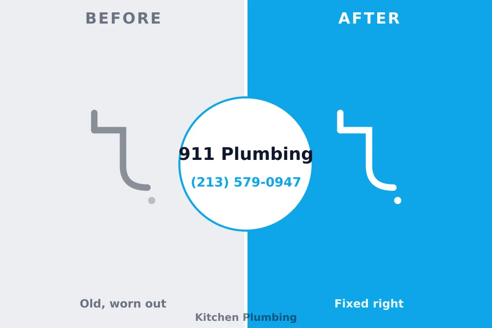 Before and after: plumbing company Bradbury, CA